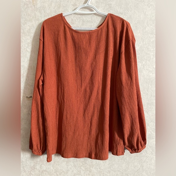 Ekouaer Tops - Ekouaer women’s large long sleeve orange top